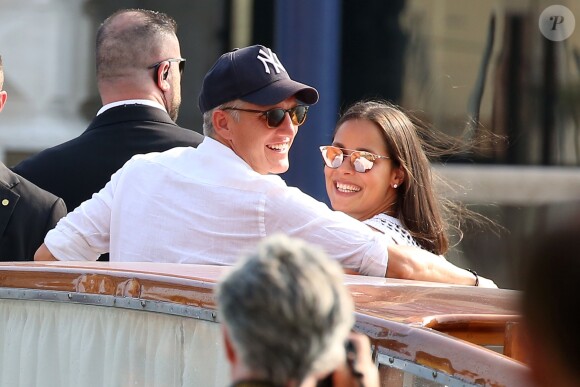 Ana Ivanovic et Bastian Schweinsteiger à Venise le 11 juillet 2016, à la veille de leur mariage, célébré au sein du palace Aman Canal Grande qui avait accueilli en 2014 les noces de George Clooney et Amal Alamuddin.
