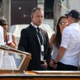 Ana Ivanovic et Bastian Schweinsteiger à Venise le 11 juillet 2016, à la veille de leur mariage, célébré au sein du palace Aman Canal Grande qui avait accueilli en 2014 les noces de George Clooney et Amal Alamuddin.