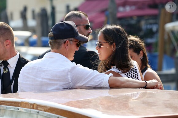 Ana Ivanovic et Bastian Schweinsteiger à Venise le 11 juillet 2016, à la veille de leur mariage, célébré au sein du palace Aman Canal Grande qui avait accueilli en 2014 les noces de George Clooney et Amal Alamuddin.