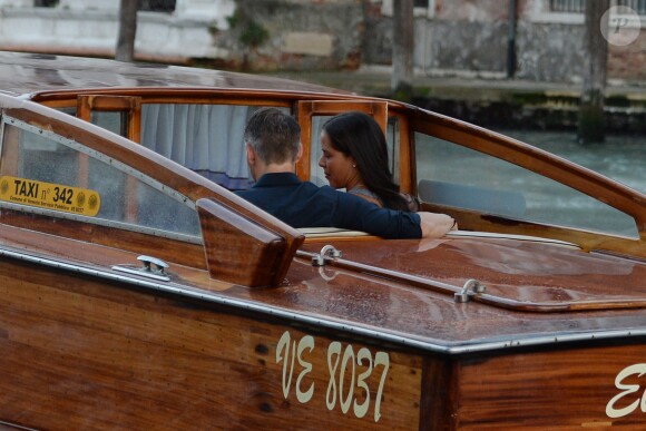 Ana Ivanovic et Bastian Schweinsteiger à Venise le 11 juillet 2016, à la veille de leur mariage, célébré au sein du palace Aman Canal Grande qui avait accueilli en 2014 les noces de George Clooney et Amal Alamuddin.