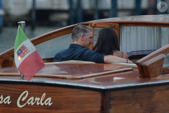 Ana Ivanovic et Bastian Schweinsteiger à Venise le 11 juillet 2016, à la veille de leur mariage, célébré au sein du palace Aman Canal Grande qui avait accueilli en 2014 les noces de George Clooney et Amal Alamuddin.