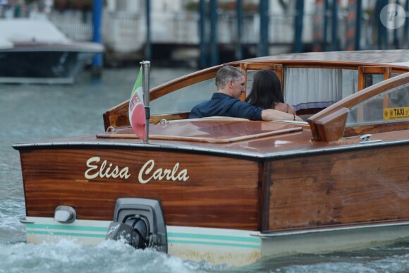 Ana Ivanovic et Bastian Schweinsteiger à Venise le 11 juillet 2016, à la veille de leur mariage, célébré au sein du palace Aman Canal Grande qui avait accueilli en 2014 les noces de George Clooney et Amal Alamuddin.