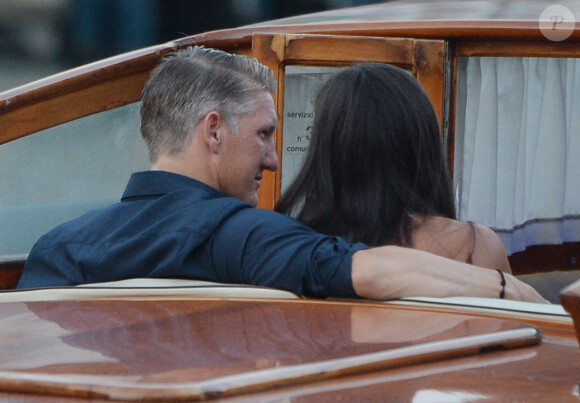 Ana Ivanovic et Bastian Schweinsteiger à Venise le 11 juillet 2016, à la veille de leur mariage, célébré au sein du palace Aman Canal Grande qui avait accueilli en 2014 les noces de George Clooney et Amal Alamuddin.