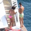 Cristiano Ronaldo et sa mère Maria Dolores en vacances à Ibiza. Le 13 juillet 2016.
