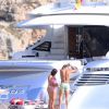 Cristiano Ronaldo se ressource à Ibiza avec son fils Cristiano Jr et sa mère Maria Dolores. Le 13 juillet 2016.