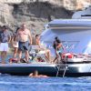 Cristiano Ronaldo se ressource à Ibiza avec son fils Cristiano Jr et sa mère Maria Dolores. Le 13 juillet 2016.