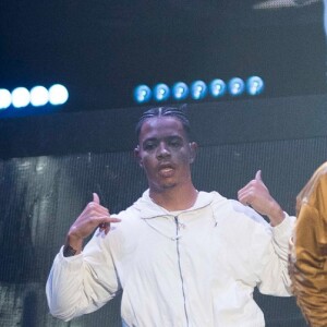 Justin Bieber en concert à Calgary lors de sa tournée "Purpose World Tour", le 13 juin 2016.