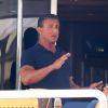 Sylvester Stallone débute ses vacances sur son yacht avec sa femme Jennifer Flavin, ses filles Sistine, Scarlet, Sophia et des amis à Monaco le 9 juillet 2016.