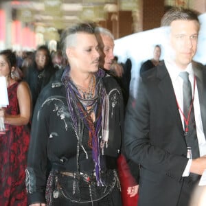 Johnny Depp, sa première apparition dans une soirée officielle, lors du 'So The World May Hear Awards Gala' à St Paul dans le Minnesota, le 17 juillet 2016