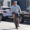 Exclusif - Arnold Schwarzenegger et sa fille Katherine quittent la salle de gym à Bicyclette à Los Angeles le 26 aout 2015.