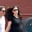 Liv Tyler enceinte et son fiancé David Gardner se baladent dans les rues de New York, le 29 mai 2016