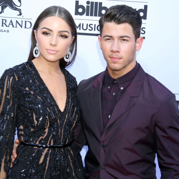 Nick Jonas, Olivia Culpo - Soirée des "Billboard Music Awards" à Las Vegas le 17 mai 2015.