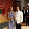 La princesse Charlene et le prince Albert II de Monaco au 68e Gala de la Croix-Rouge monégasque au Sporting Monte-Carlo à Monaco, le 23 juillet 2016. © Claudia Albuquerque/Bestimage