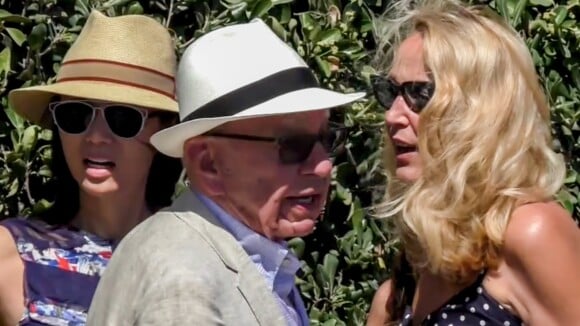 Jerry Hall et son mari Rupert Murdoch : Déjeuner avec l'ex du milliardaire