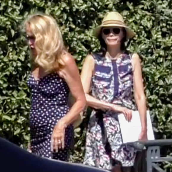 Rupert Murdoch quitte le club 55 après le déjeuner d'anniversaire de sa fille Chloe Murdoch avec sa femme Jerry Hall, son ex-femme Wendi Deng à Saint-Tropez, France, le 17 juillet 2016.