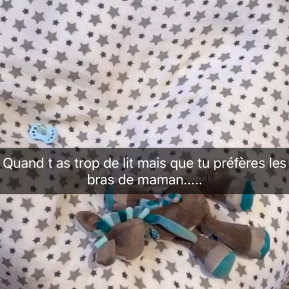 Ayem Nour donne des nouvelles de son fils Ayvin, sur Snapchat, samedi 23 juillet 2016