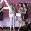 Photo des personnalités primées le 26 juillet 2016 au Parque del Retiro à Madrid lors de la cérémonie des 25e Prix FEDEPE en l'honneur des femmes dirigeantes, chefs d'entreprise et professionnelles.