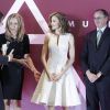 La reine Letizia d'Espagne présidait le 26 juillet 2016 au Parque del Retiro à Madrid la cérémonie des 25e Prix FEDEPE en l'honneur des femmes dirigeantes, chefs d'entreprise et professionnelles.