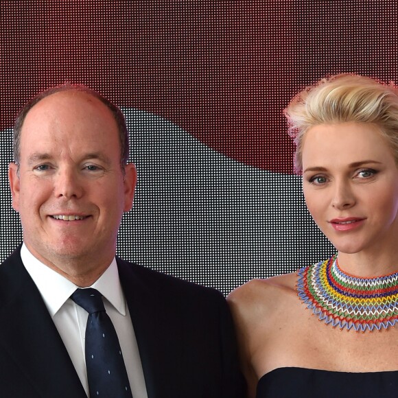 Exclusif - Le prince Albert II de Monaco et la princesse Charlene ont officiellement adressé le 22 juillet 2016 lors d'une réception au Yacht Club de Monte-Carlo leurs encouragements aux trois athlètes qui représenteront la principauté aux Jeux olympiques de Rio de Janeiro : Brice Etès (Athlétisme - 800m), Kevin Crovetto (Gymnastique) et Yann Siccardi (Judo - -60kilos) © Bebert-Huitel-Vinaj / Pool Restreint Monaco / Bestimage