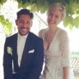 Cyril Kamar (K.Maro) et son épouse, Anne-Sophie Mignaux, se sont dit oui - juillet 2016.