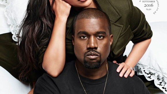 Photo : Kim Kardashian et Kanye West font la Une du magazine Harper's ...
