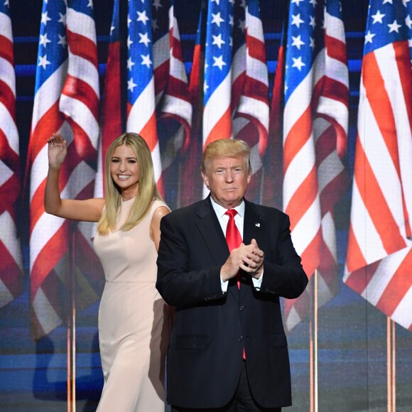 Donald Trump et sa fille Ivanka au Republican National Convention à Cleveland, le 22 juillet 2016