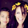 Adixia et sa demi-soeur, sur Snapchat, jeudi 28 juillet 2016
