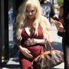 Courtney Stodden, enceinte, et Plastic Martyr font du shopping à Beverly Hills le 7 juillet 2016.