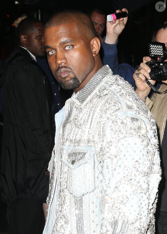 Kanye West à l'after party du MET Gala "Balmain et Olivier Rousteing", à New York le 2 mai 2016