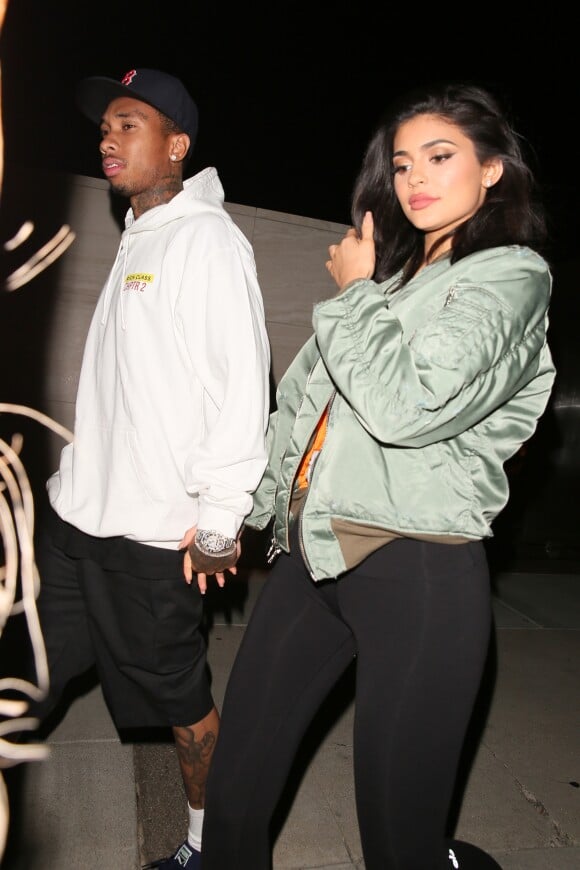 Kylie Jenner et Tyga quittent Milk Studios, le 19 juillet 2016