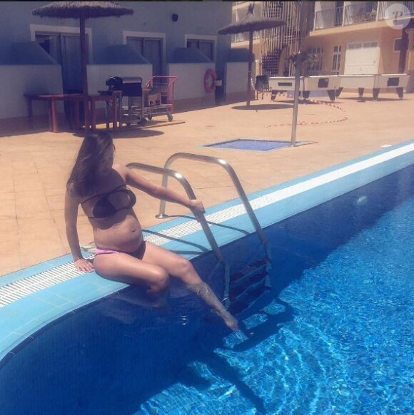 Daniela Martins enceinte et en bikini sur Instagram, juillet 2016