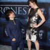 Peter Dinklage et sa femme Erica Schmidt - Célébrités lors de la première de la saison 6 de Game Of Thrones à Hollywood le 10 Avril 2016.
