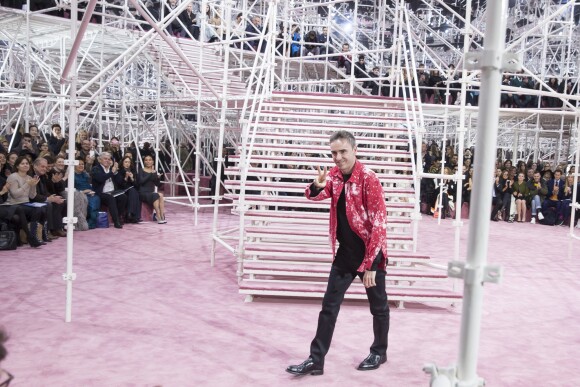 Raf Simons - Défilé de mode haute couture printemps-été 2015 Christian Dior à Paris le 26 janvier 2015.