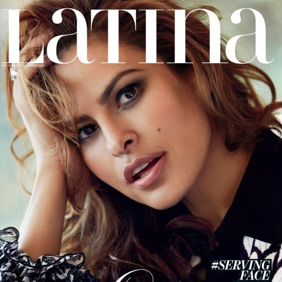 Eva Mendes en couverture du numéro de septembre du magazine Latina.