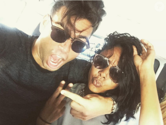 Nehuda et Ricardo ("Les Anges 8") amoureux. Juin 2016.
