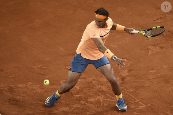 Rafael Nadal à l'Open de Madrid, le 6 mai 2016.