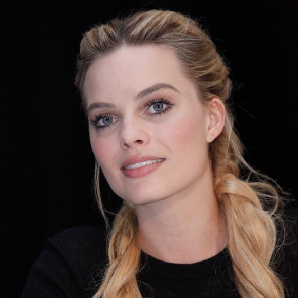Margot Robbie, en conférence de presse pour le film "Suicide Squad". Le 30 juillet 2016 au Moynihan Station, à New York.