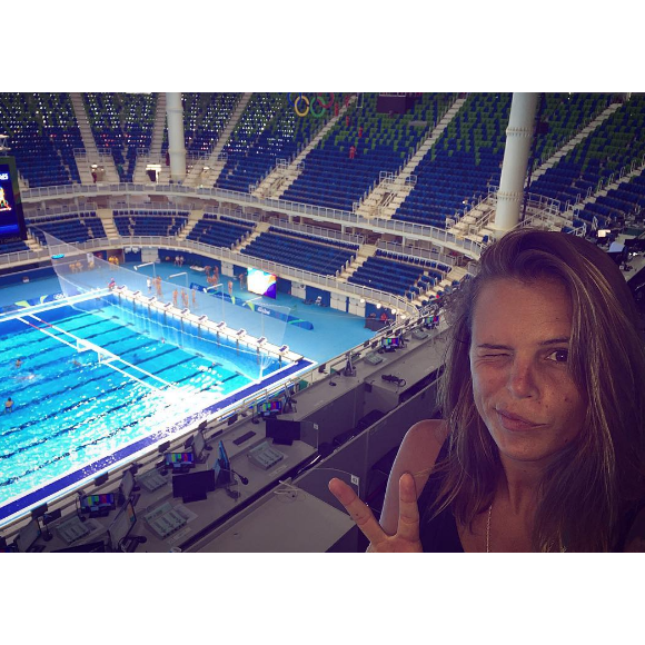 Laure Manaudou est arrivée à Rio pour commenter les épreuves de natation des Jeux Olympiques. Photo publiée sur Instagram, le 4 août 2016