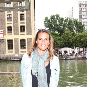 Exclusif - Laure Manaudou à la 2ème édition de l'Open Swin Stars "Paris à la nage" au bassin de la Villette à Paris. Le 2 juillet 2016 © Marc Ausset-Lacroix / Bestimage