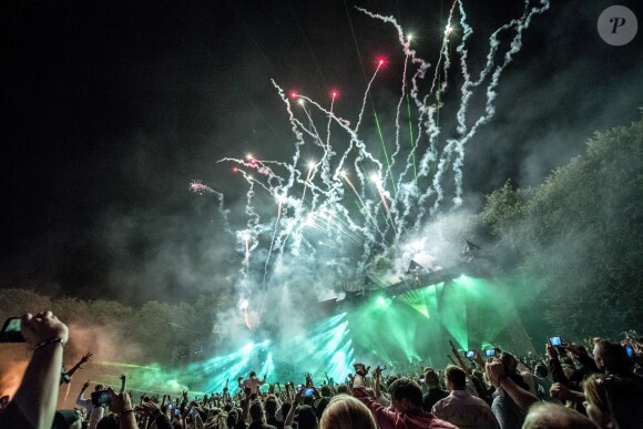 Avicii (Tim Bergling) en concert à Malmö, en Suède, le 5 août 2016.