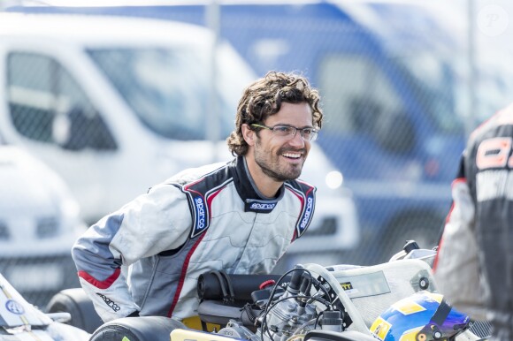Le prince Carl Philip de Suède lors de la Racing Cup au Lidköping Motor Stadium en Suède le 7 août 2016.