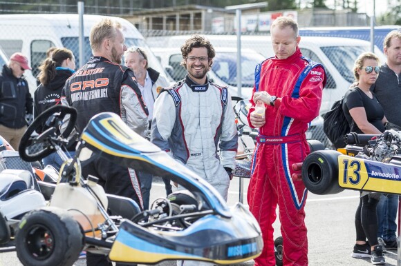 Le prince Carl Philip de Suède lors de la Racing Cup au Lidköping Motor Stadium en Suède le 7 août 2016.