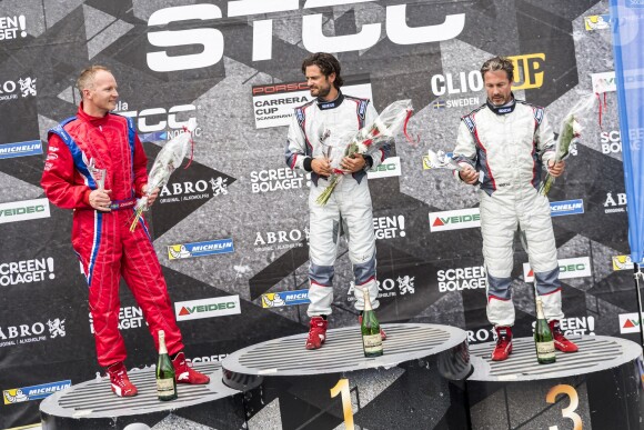 Le prince Carl Philip de Suède lors de la Racing Cup au Lidköping Motor Stadium en Suède le 7 août 2016.