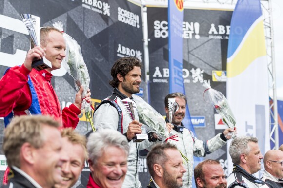 Le prince Carl Philip de Suède lors de la Racing Cup au Lidköping Motor Stadium en Suède le 7 août 2016.