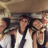 Justin Bieber en vacances avec des copines à Hawaï. Instagram, août 2016