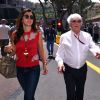 Bernie Ecclestone et sa femme Fabiana Flosi - People lors du Grand Prix de Formule 1 de Monaco, le 28 mai 2016.