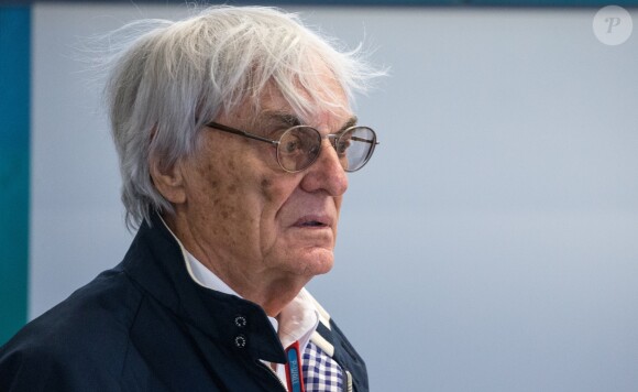 Le patron de la Formule 1, Bernard Charles "Bernie" Ecclestone en conférence de presse à Sochi en Russie, le 1er mai 2016