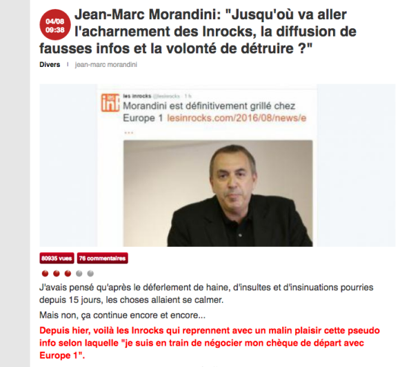 Quand Jean-Marc Morandini parle de l'affaire Morandini...