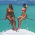 Kylie Jenner et sa meilleure amie Jordyn Woods en vacances sur les Îles Turques-et-Caïques (Instagram le 10 août 2016).