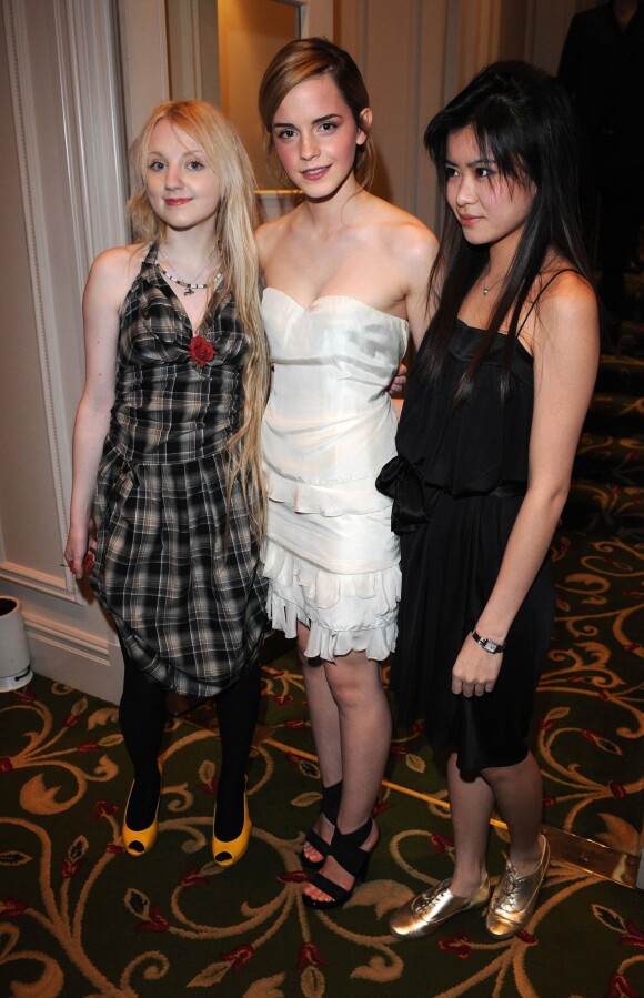 Evanna Lynch, Emma Watson et Katie Leung à Londres en mars 2008.